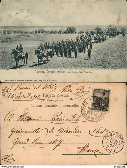 .Argentinen .Argentina Cadetes, Colegio Militar, San Martin, Rep. Argentina 1904