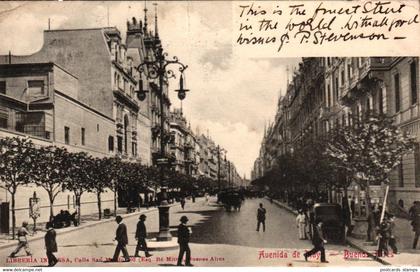 Argentinien, Buenos Aires, Avenida de Mayo, um 1900/05