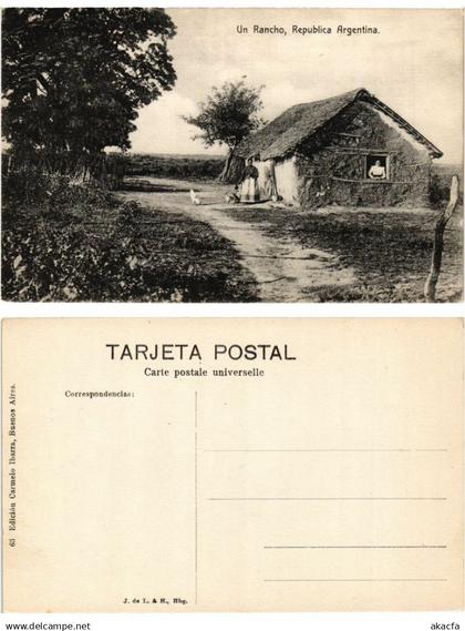 CPA ARGENTINA-Un Rancho, Republica Argentina (349961)