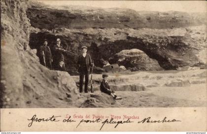 CPA Argentinien, Brückengrotte, Necochea Beach