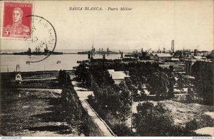 CPA Bahia Blanca Argentinien, Puerto Militar, Hafenansicht, Republik Argentinien