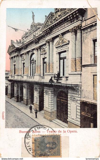 L353 Argentina Buenos Aires Teatro de la Opera vintage postcard