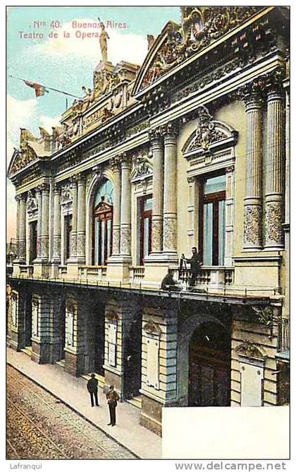 pays divers - argentine - ref 379- buenos aires- teatro de la opera  -  carte bon etat-