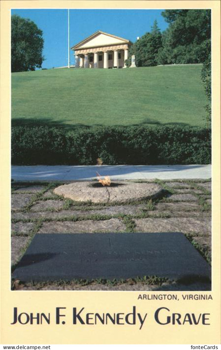 Arlington Virginia John F. Kennedy Grave and Arlington House