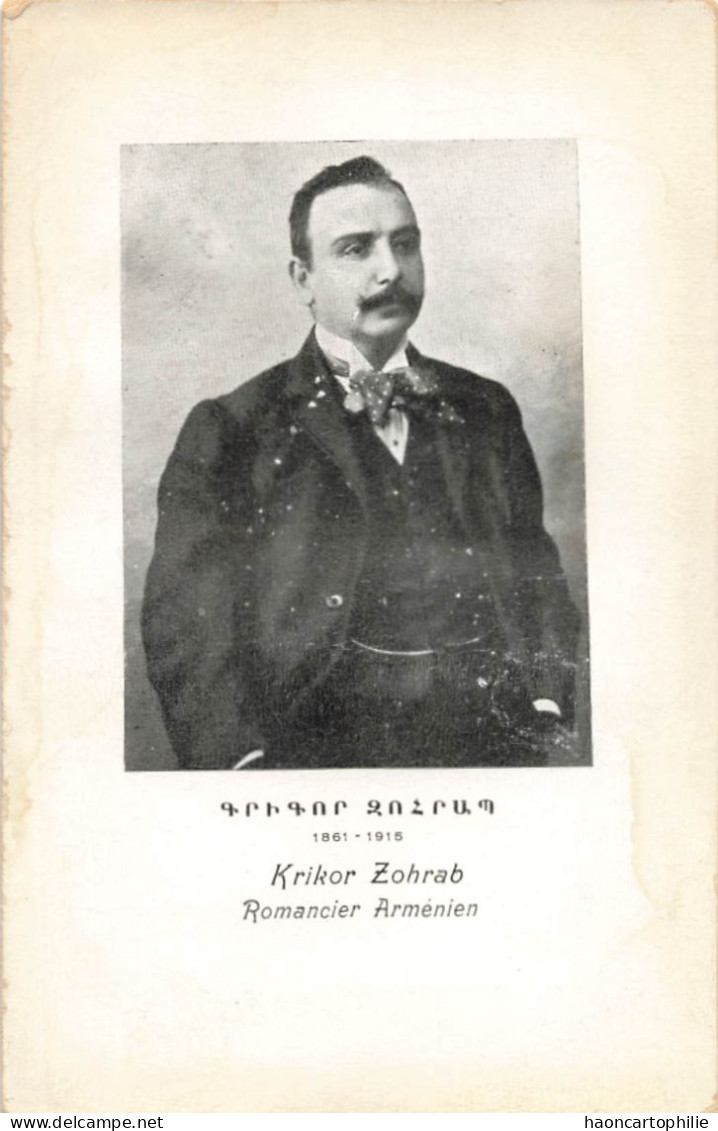 Armenie Krikor Zohrab  romancier Arménien