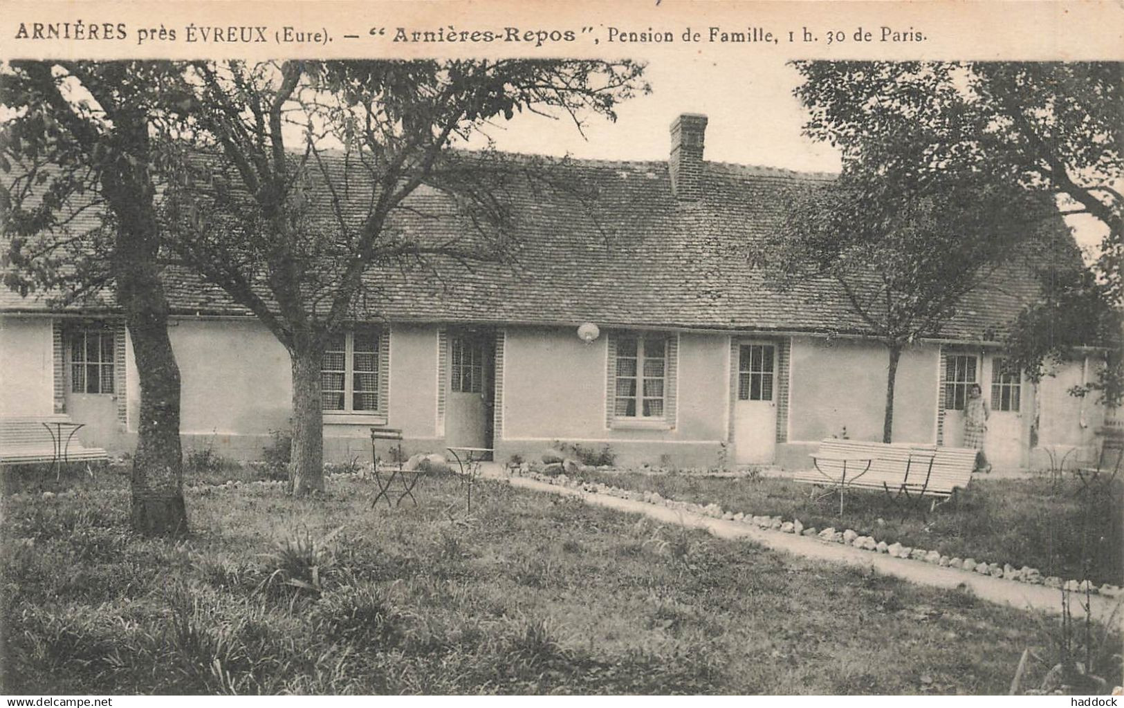 ARNIERES -REPOS - PENSION DE FAMILLE