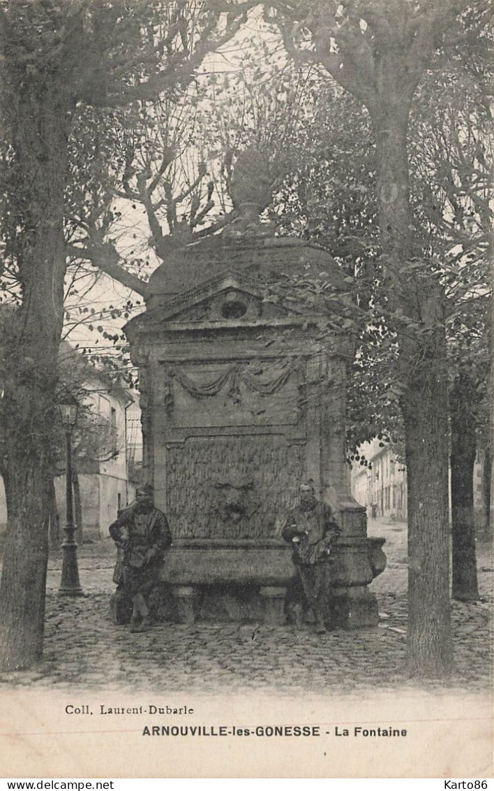 arnouville les gonesses * place , la fontaine * militaires