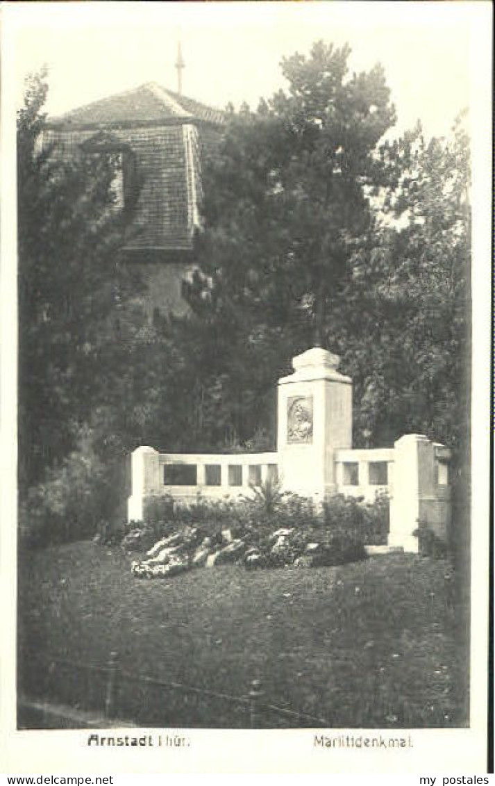 Arnstadt Ilm Arnstadt Denkmal ungelaufen ca. 1930