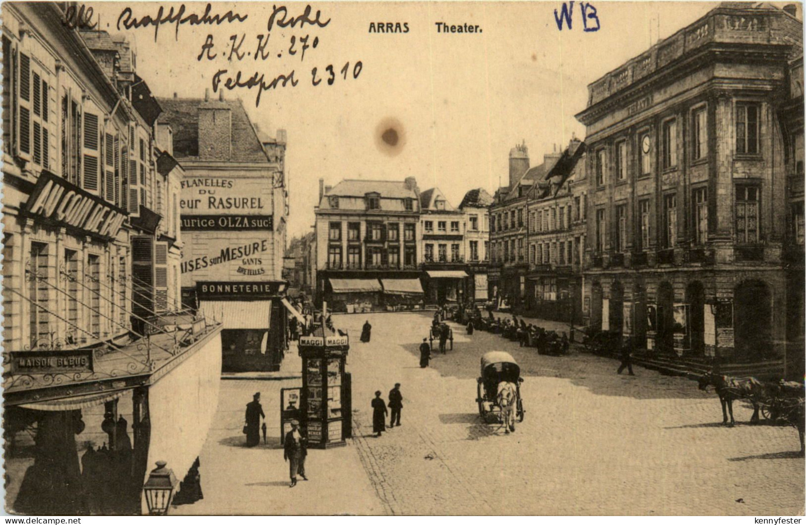Arras - Feldpost - Kraftwagen Kolonne