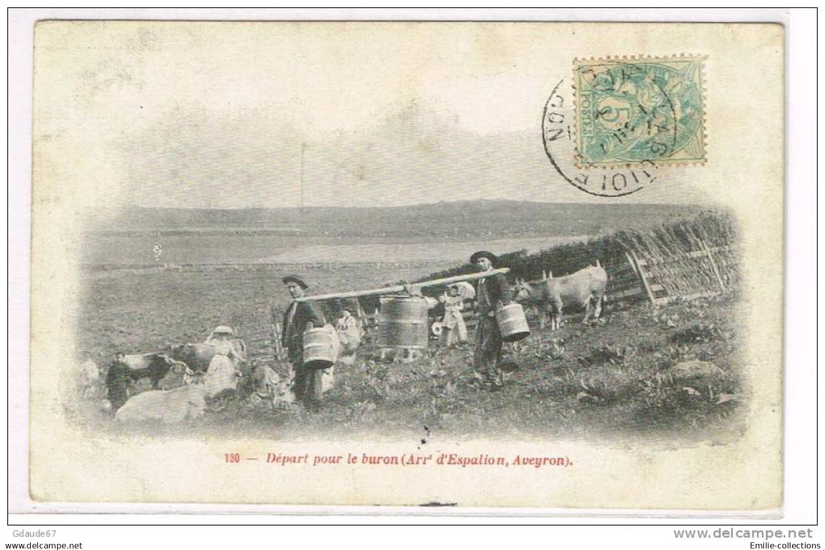 ARRONDISSEMENT D' ESPALION (12) - DEPART POUR LE BURON
