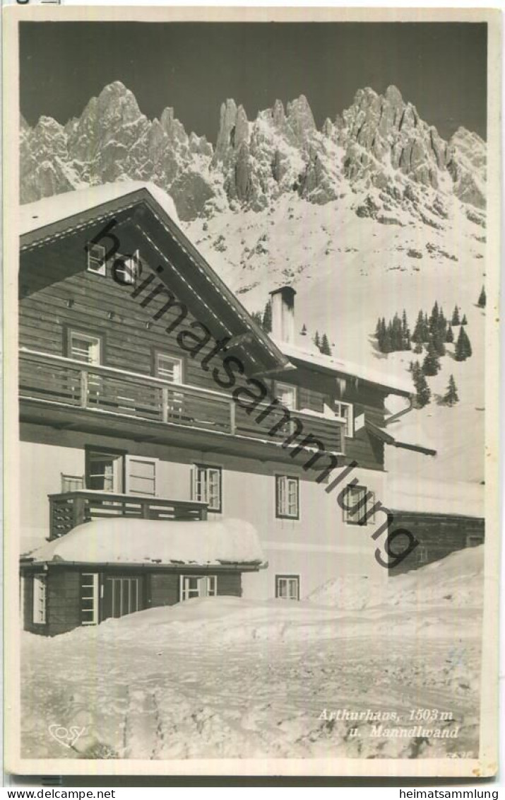 Arthurhaus - Mitterbergalpe - Foto-Ansichtskarte - Verlag Peter Radacher Post Mühlbach am Hochkönig