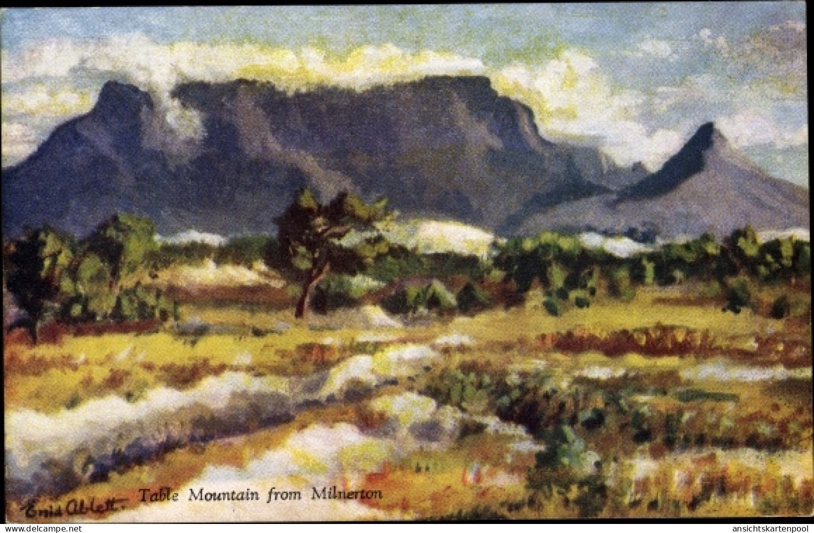 Artiste CPA Ablett Enid, Tafelberg Südafrika, von Milnerton