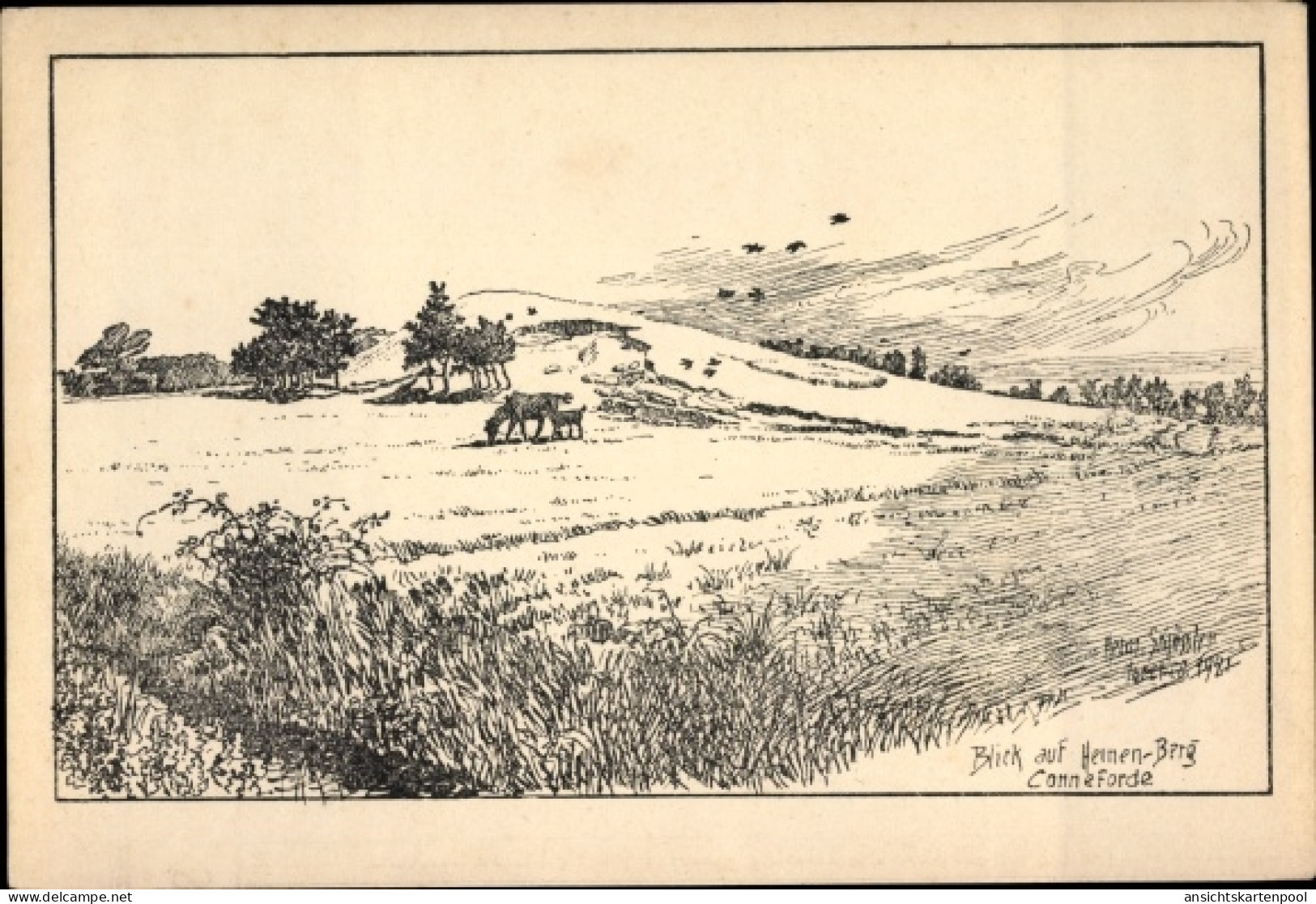 Artiste CPA Schüssler, Hermann, Conneforde Wiefelstede Ammerland, Hennenberg