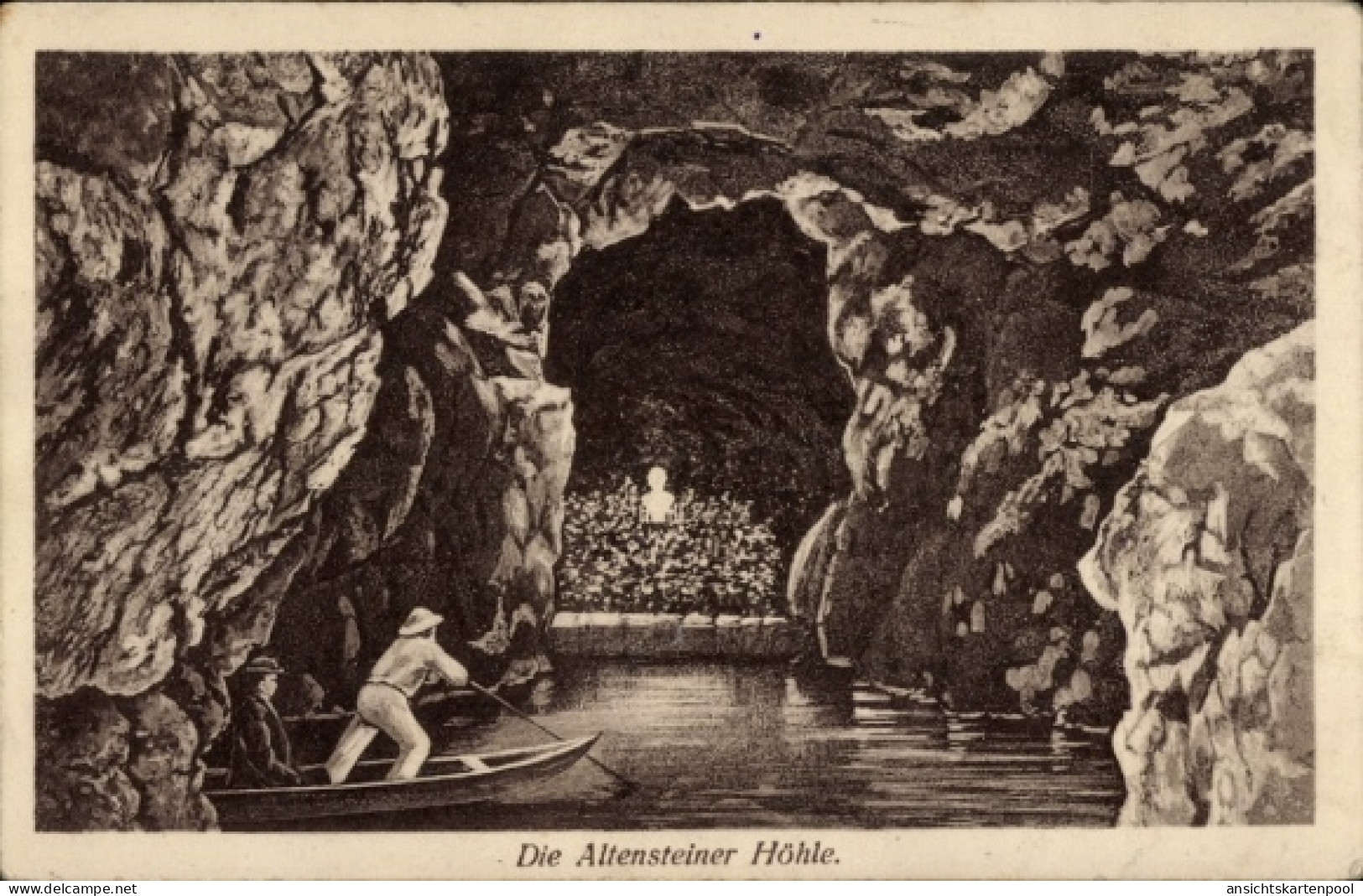 Artiste CPA Schweina Bad Liebenstein im Thüringer Wald, Altensteiner Höhle