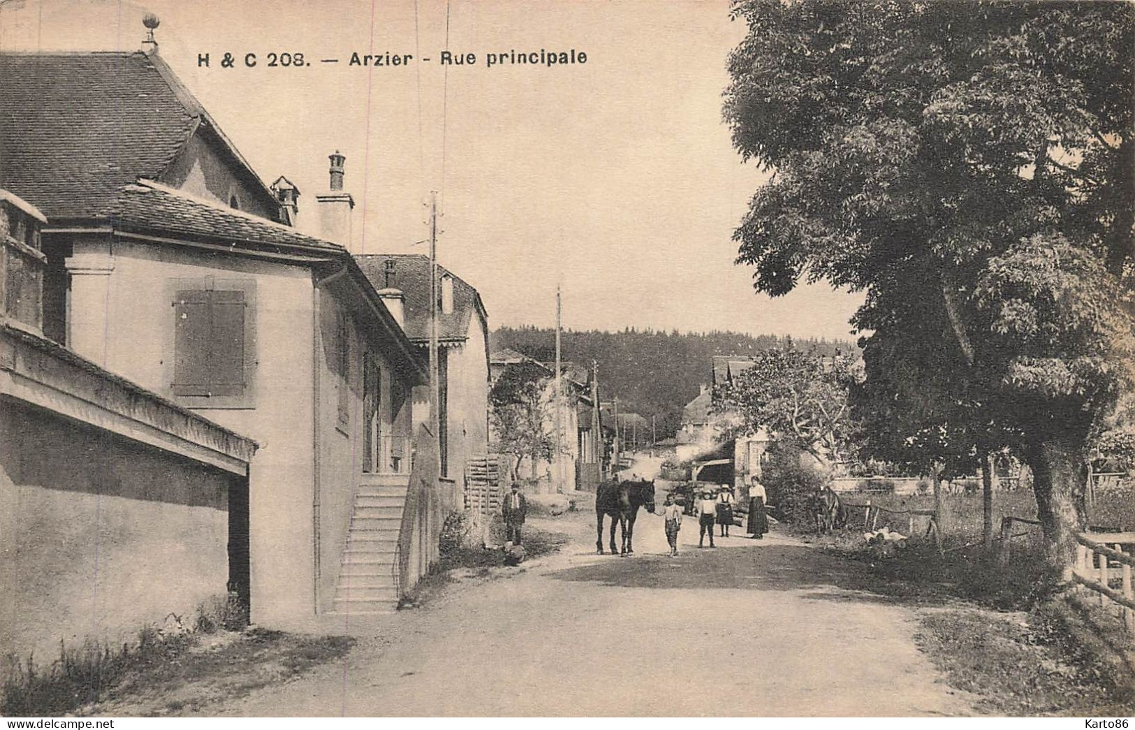 arzier le muids , vaud * rue principale du village * suisse schweiz