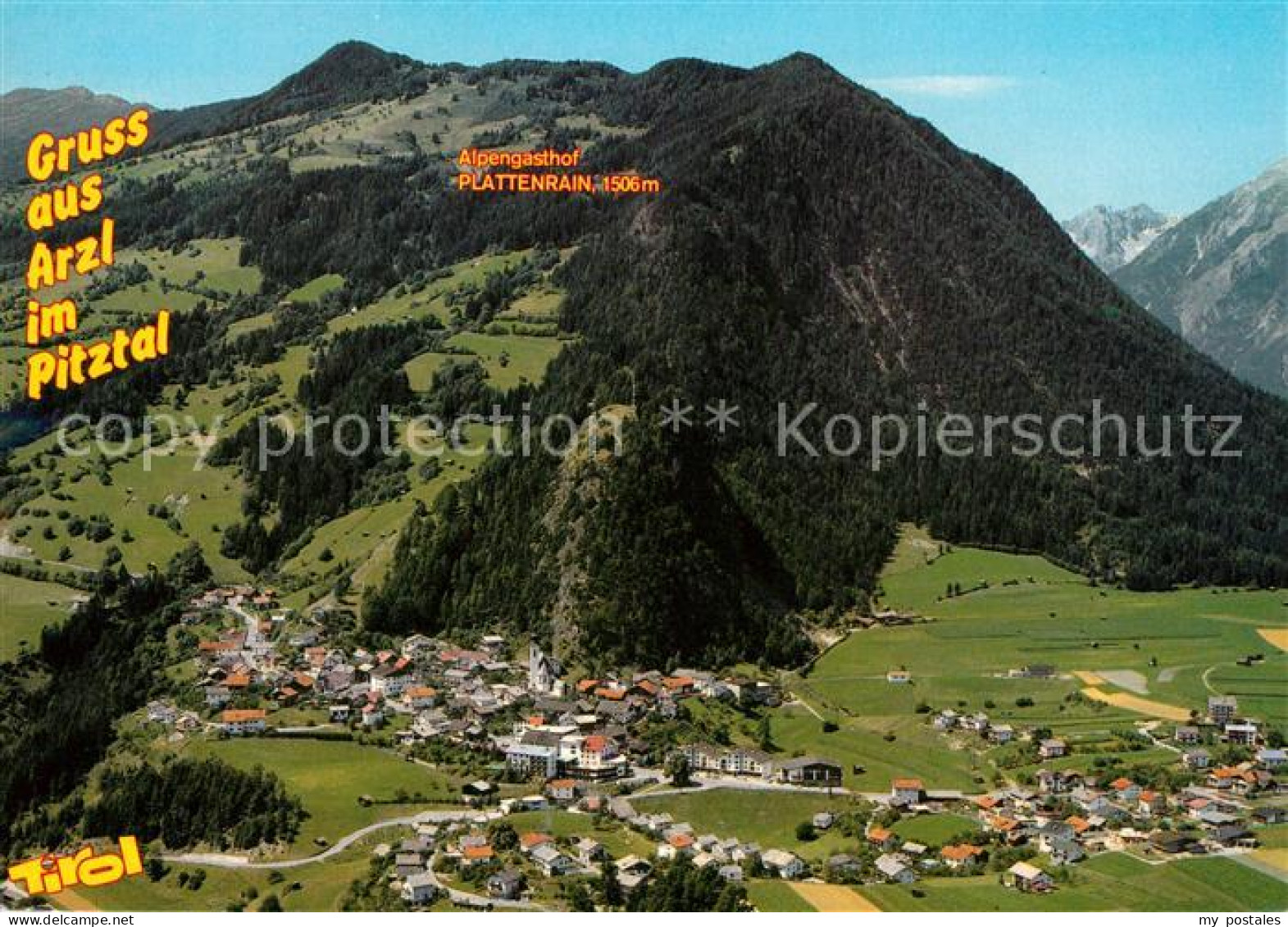 Arzl Pitztal Fliegeraufnahme