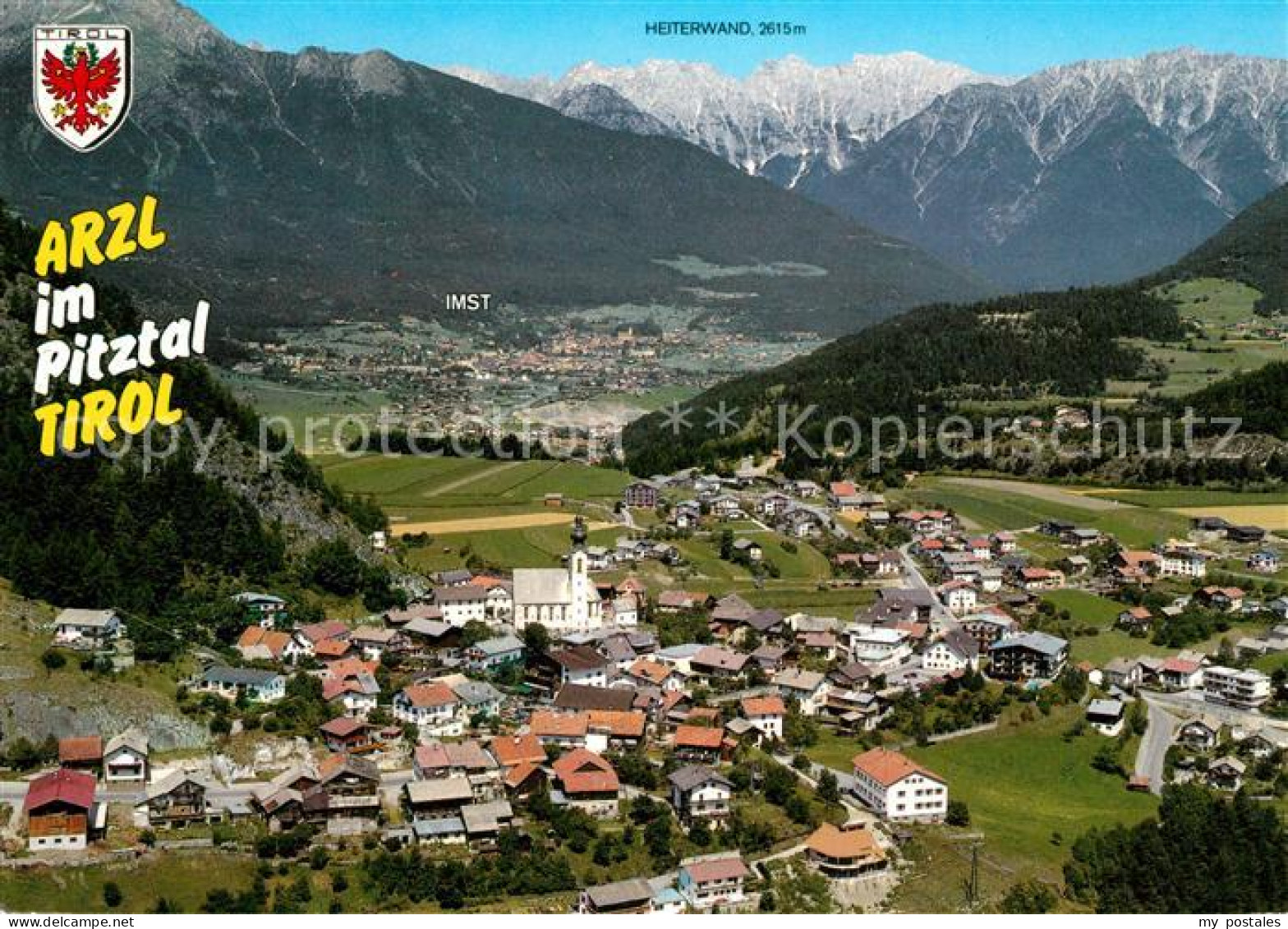 Arzl Pitztal Fliegeraufnahme