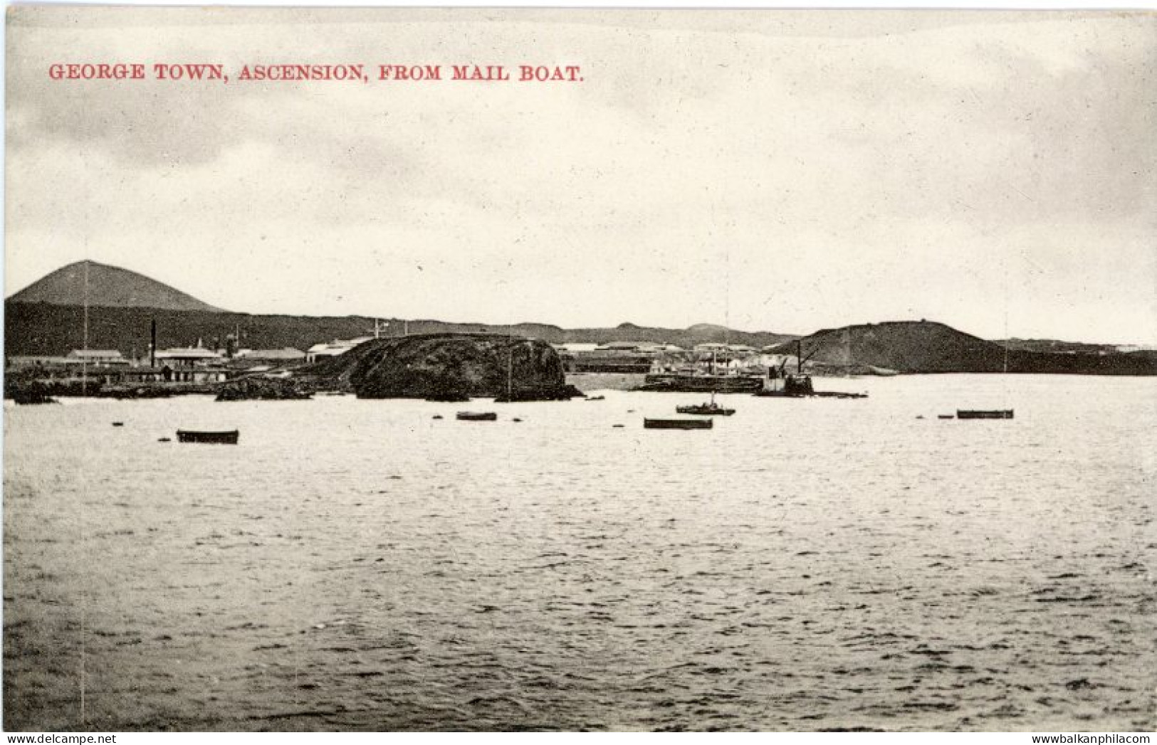 Ascension George Town from Mail Boat