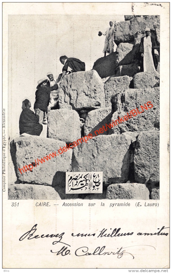 Ascension sur la pyramide - Caire