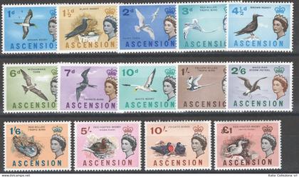 Colonie Inglesi - Ascension - 1963 - Definitiva Elisabetta, Yvert serie n° 76/89. Cat. € 90 - MNH