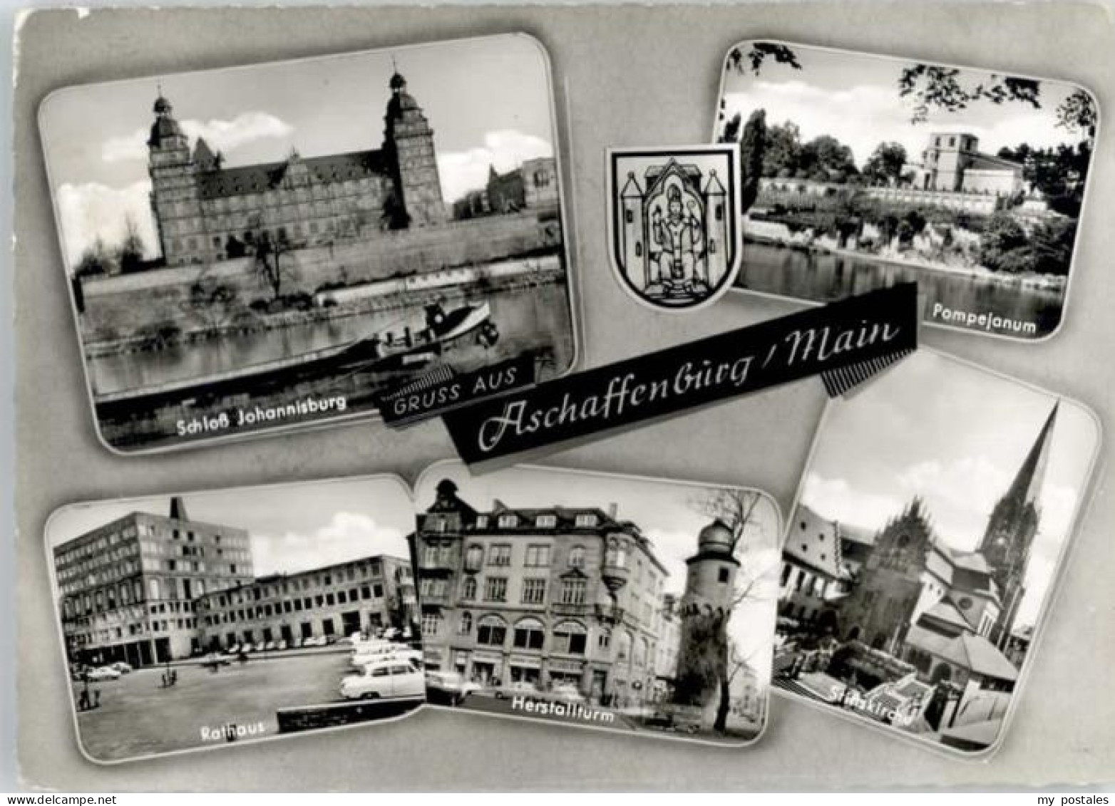 Aschaffenburg Main Aschaffenburg Schloss Johannisburg Herstallturm Pompejanum