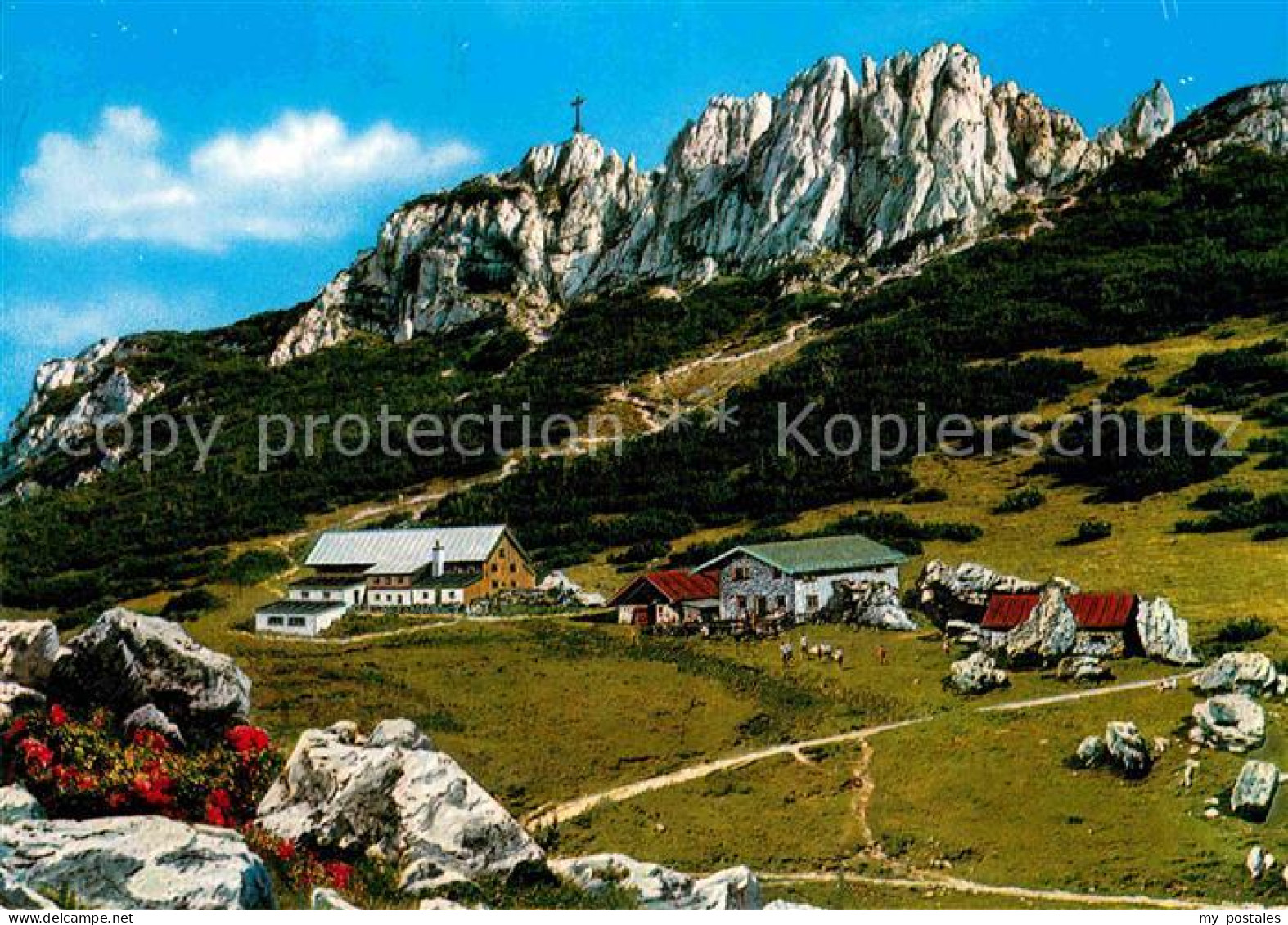 Aschau Chiemgau Steinlingalm mit Kampenwand Chiemgauer Alpen