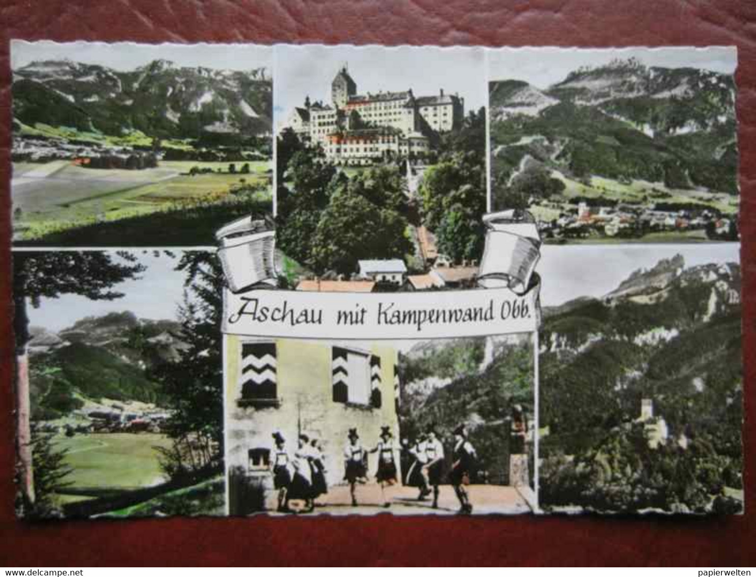 Aschau in Chiemgau (Rosenheim) - Mehrbildkarte "Aschau mit Kampenwand, Obb."