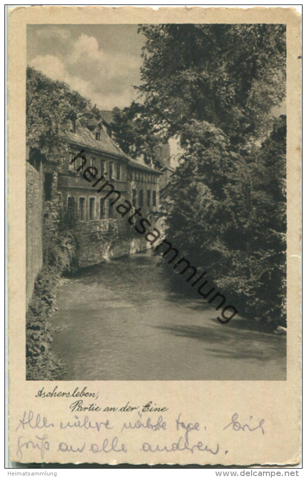 Aschersleben - Partie an der Eine - gel. 1935