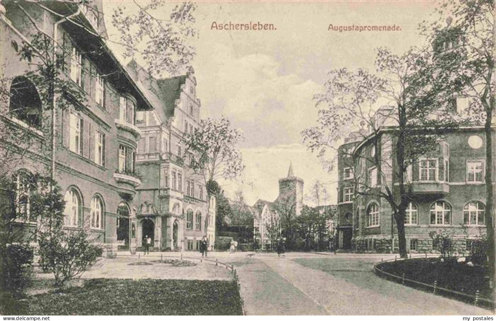 Aschersleben Sachsen-Anhalt Augustapromenade Feldpost
