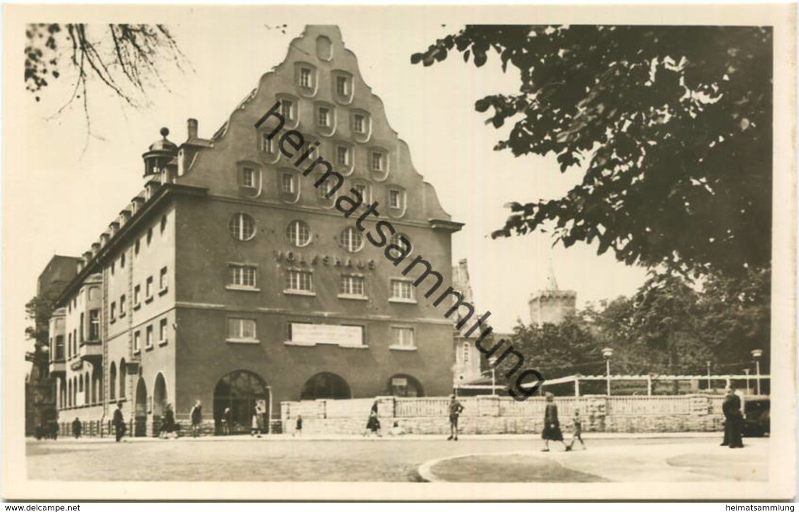 Aschersleben - Volkshaus - Foto-AK - Thüringer Volksverlag Weimar