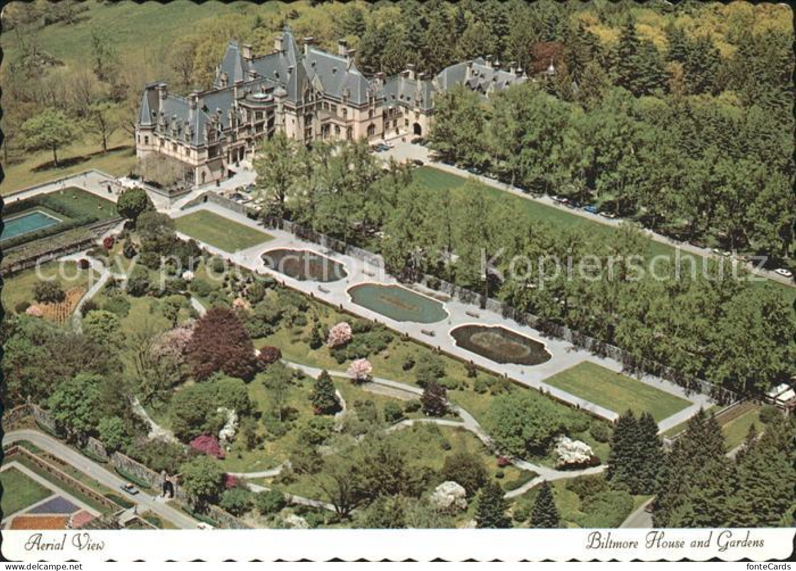 Asheville Fliegeraufnahme Biltmore House and Gardens