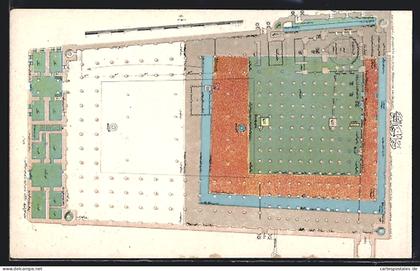 AK Medina, Saudi-Arabien, Grundriss der Al-Masdschid-an-Nabawi-Moschee