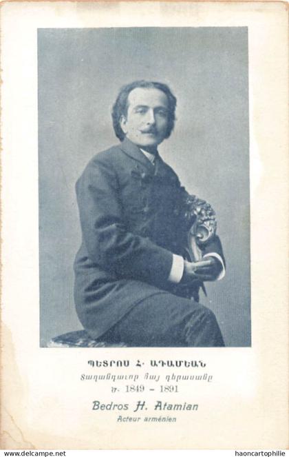 Armenie  Bedros H Atmian acteur Armenien