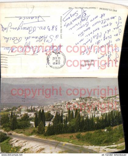 467886,Palästina Bethlehem General view of the City Totale