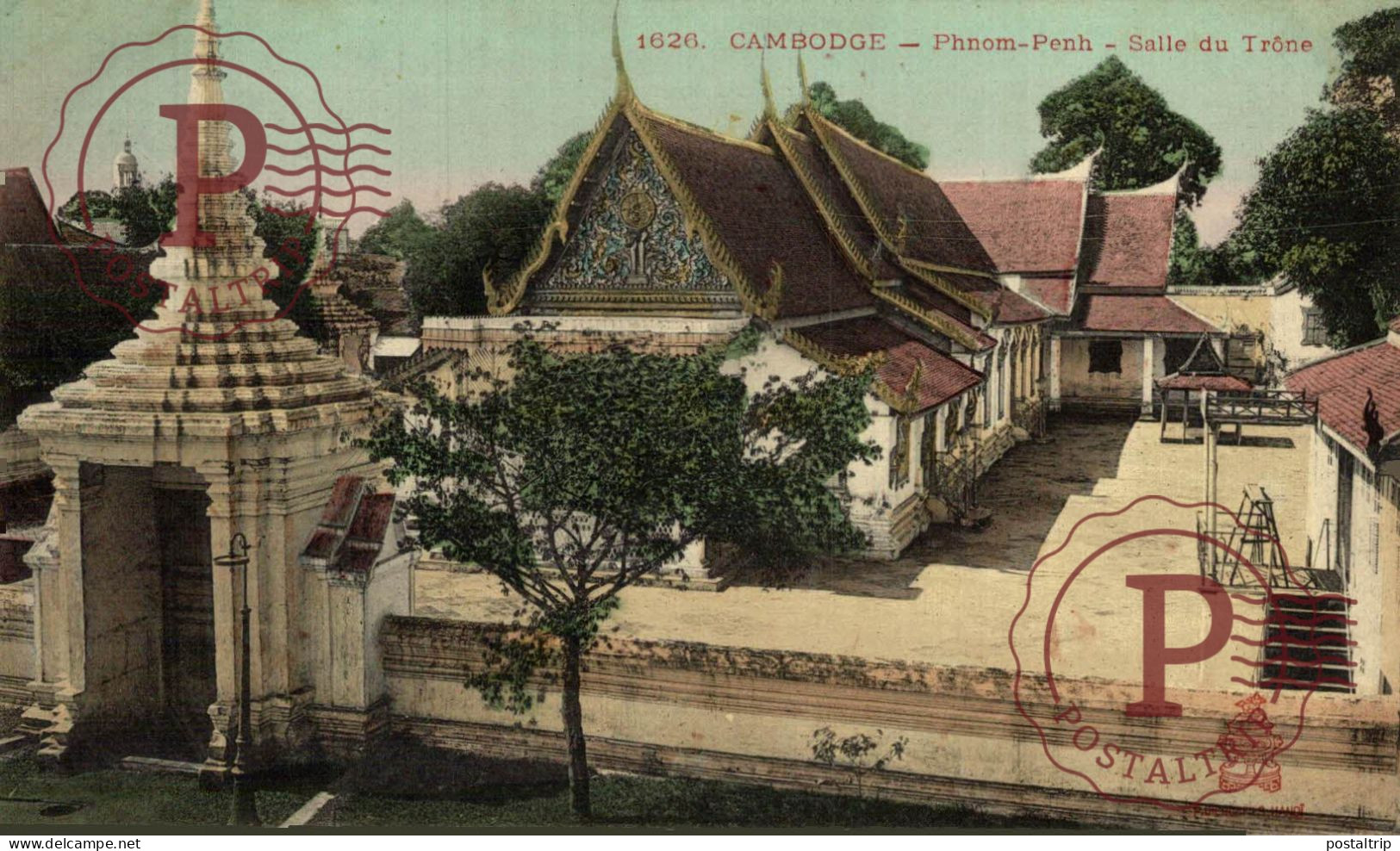 Asie - CAMBODGE    phnom penh salle du trone ASIA   ASIE INDOCHINE