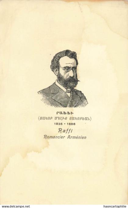 Armenie  Raffi romancier Armenien