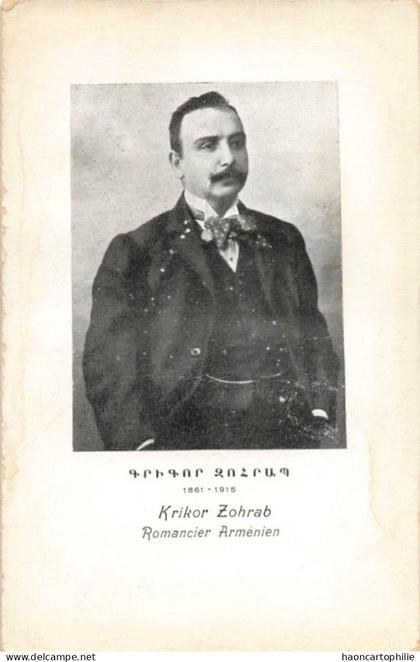 Armenie Krikor Zohrab  romancier Arménien