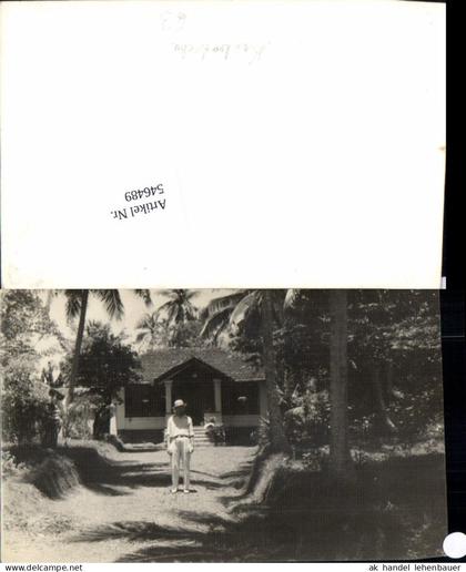 546489,Foto-AK Cambodia Kambodscha Palmen Haus