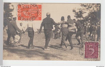 (93397) AK Taris, Türkei,  Männer beim Tanz, Flugpost 1921