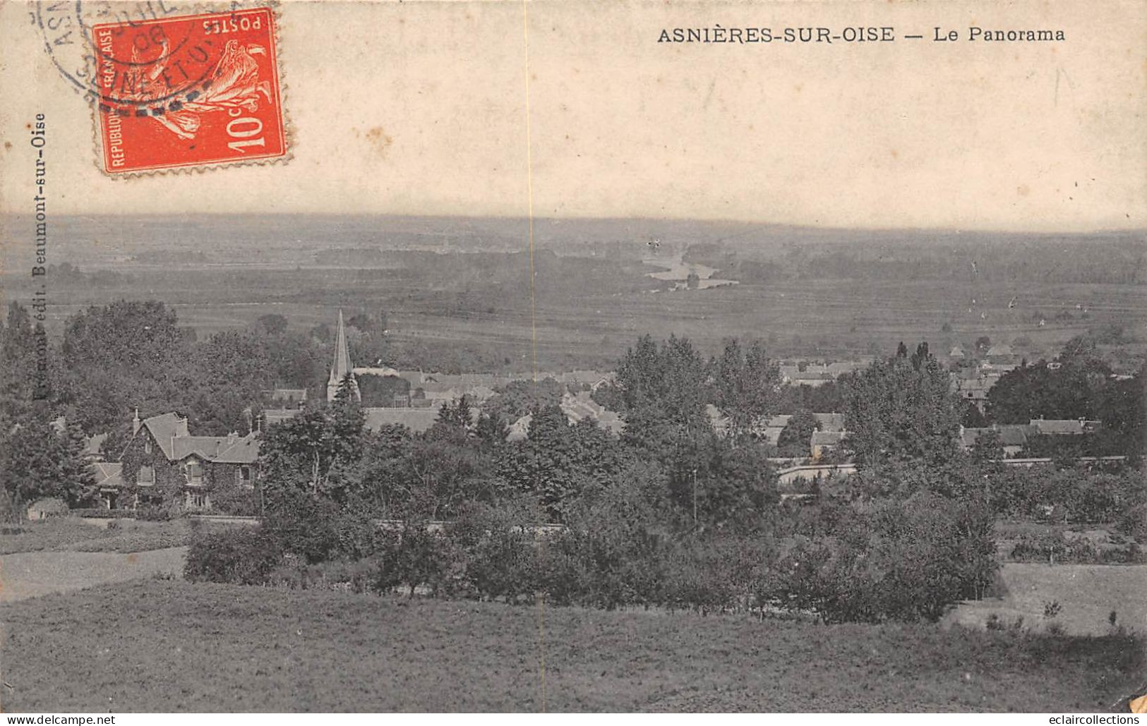 Asnières  sur Oise           95         Panorama          (voir scan)