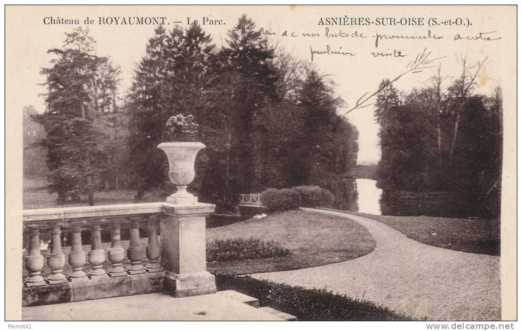 ASNIÈRES SUR OISE - Château de ROYAUMONT - Le Parc