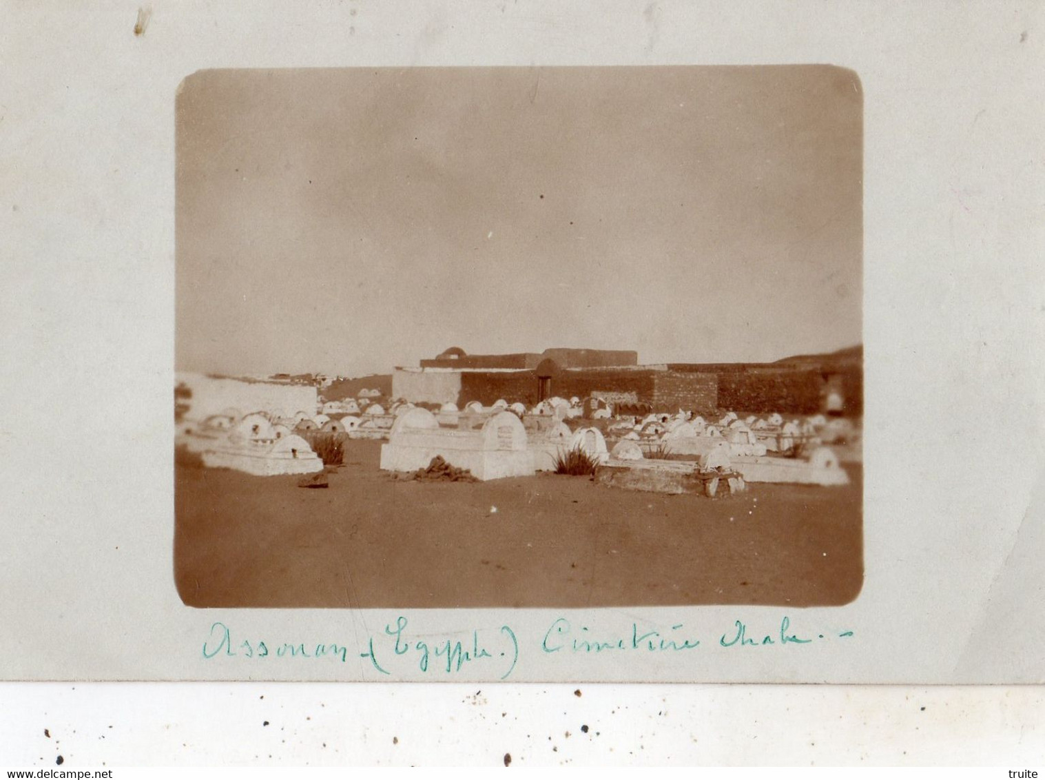 ASSOUAN CIMETIERE ARABE (CARTE PHOTO )