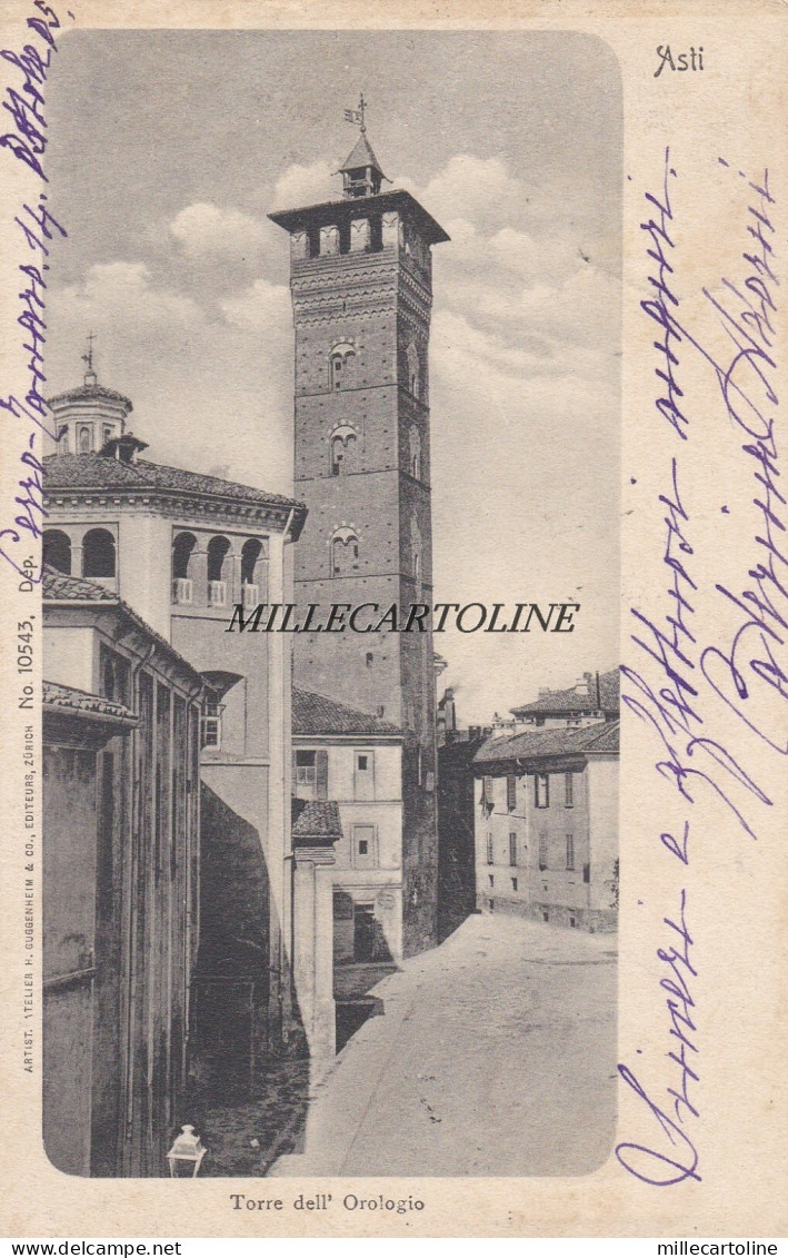 ASTI:  Torre dell'Orologio    1905