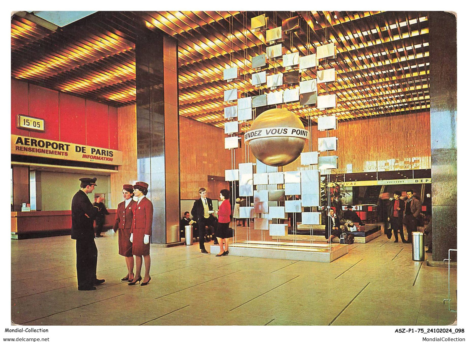 ASZP1-0050-75 - AEROPORT DE PARIS-ORLY - Le pont de Rendez-vous