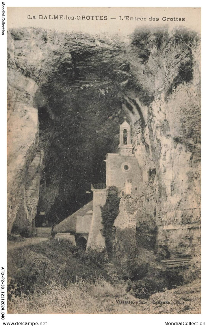 ATDP2-0100-38 - LA BALME-LES-GROTTES - L'entrée des grottes