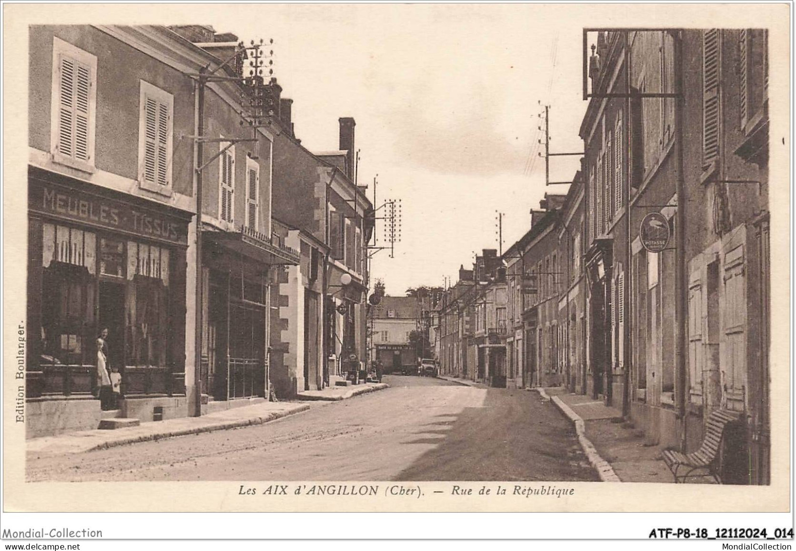 ATFP8-0512-18 - LES AIX-D'ANGILLON - Rue de la république