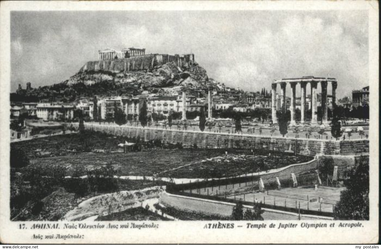 Athen Griechenland Athen Olympischer Jupitertempel Akropolis