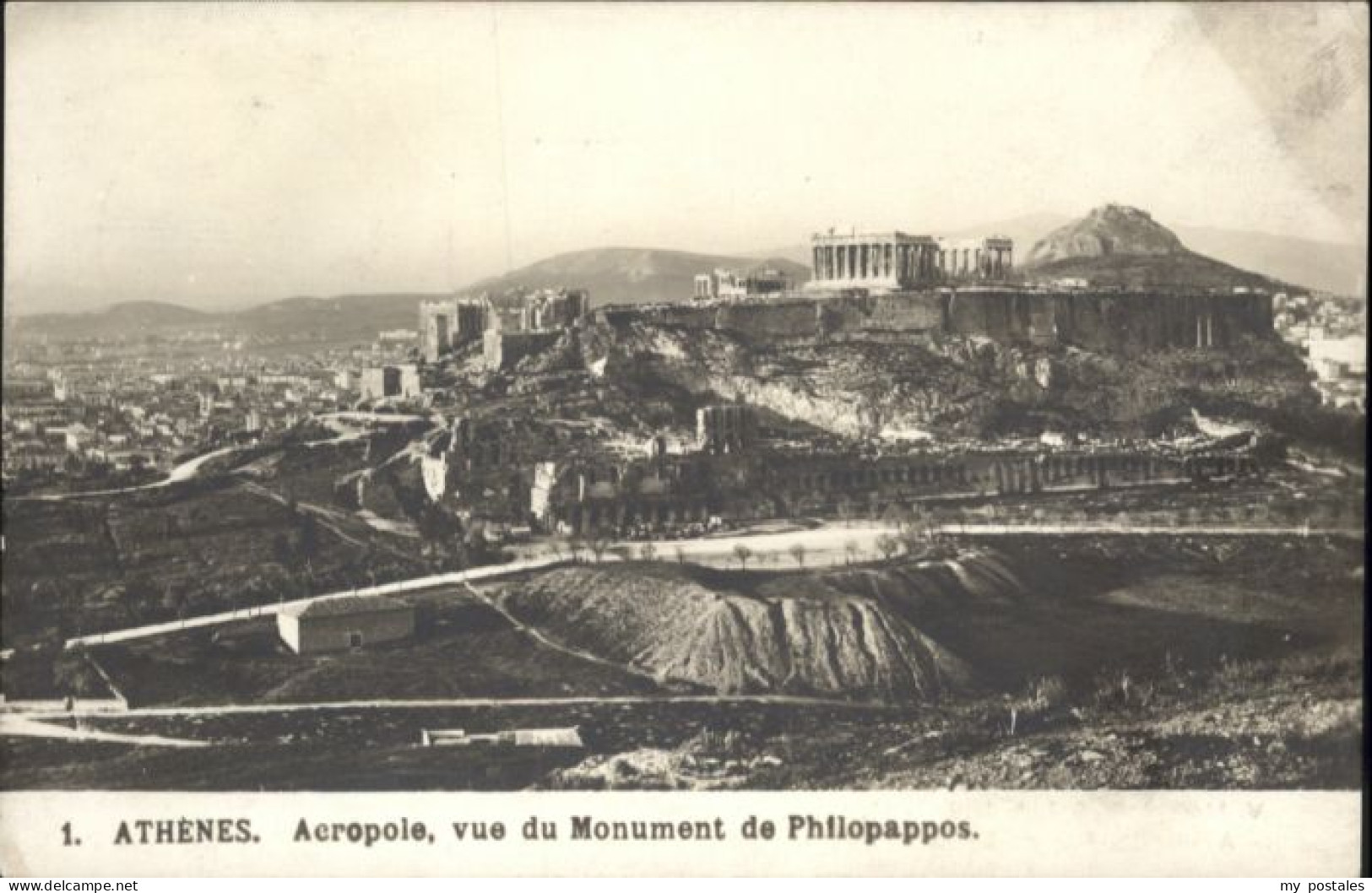 Athenes Athen Athenes Acropole Monument Philopappos