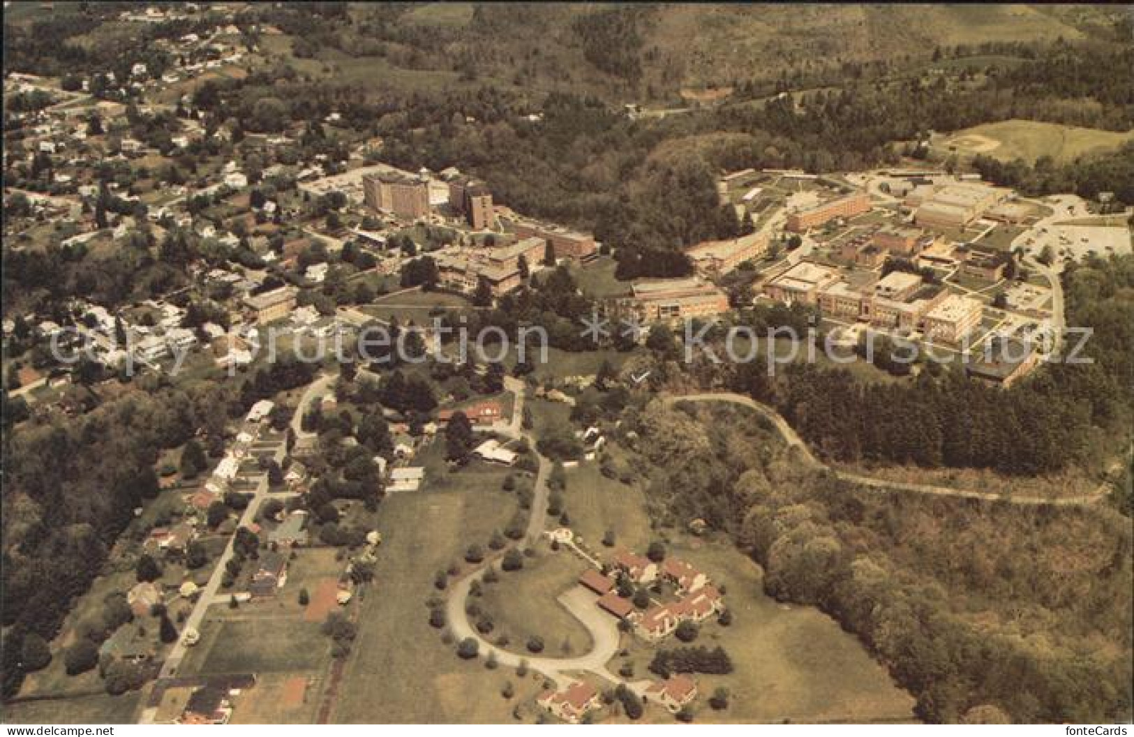 Athens West Virginia Fliegeraufnahme Concord College