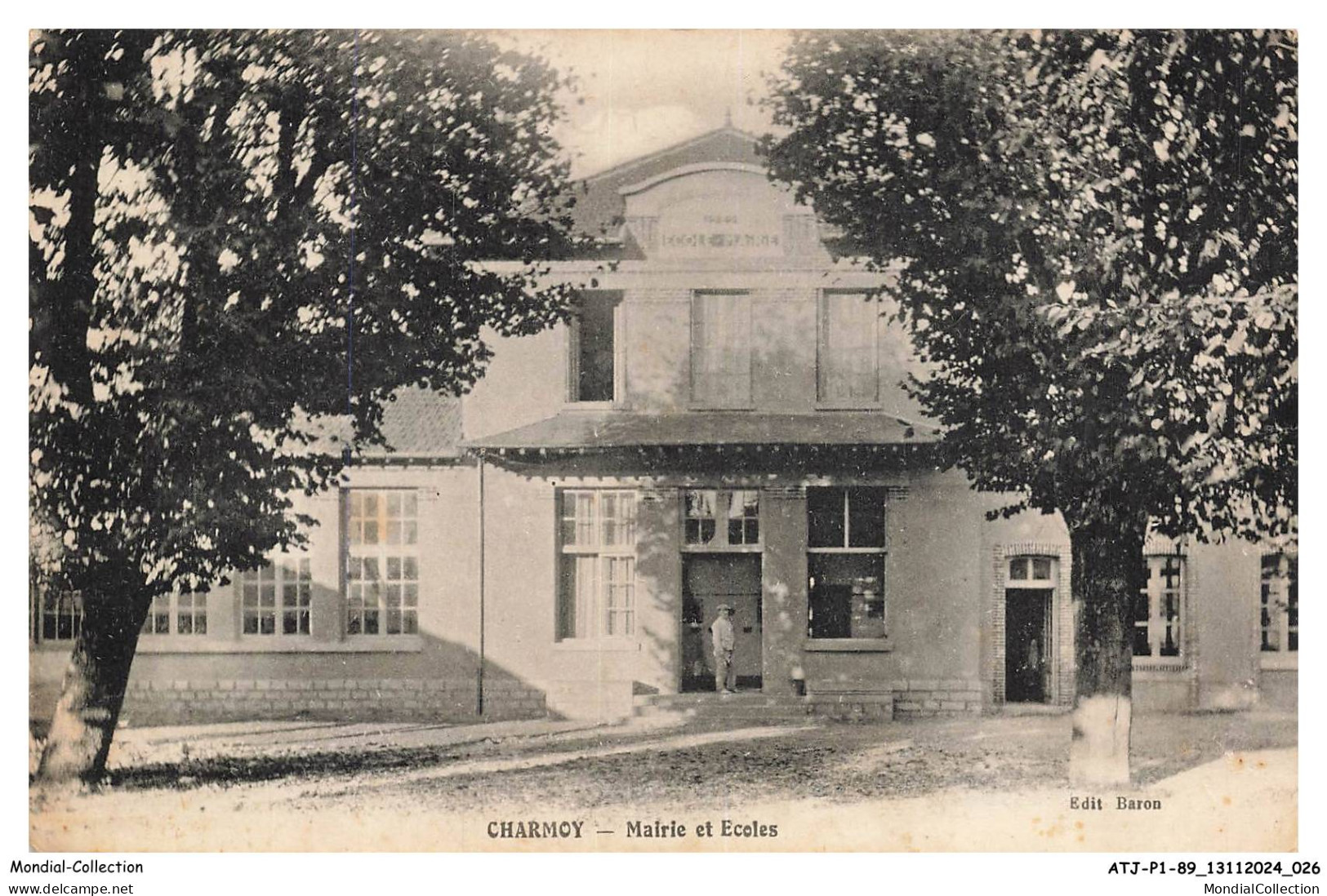 ATJP1-0014-89 - CHARMOY - Mairie et écoles